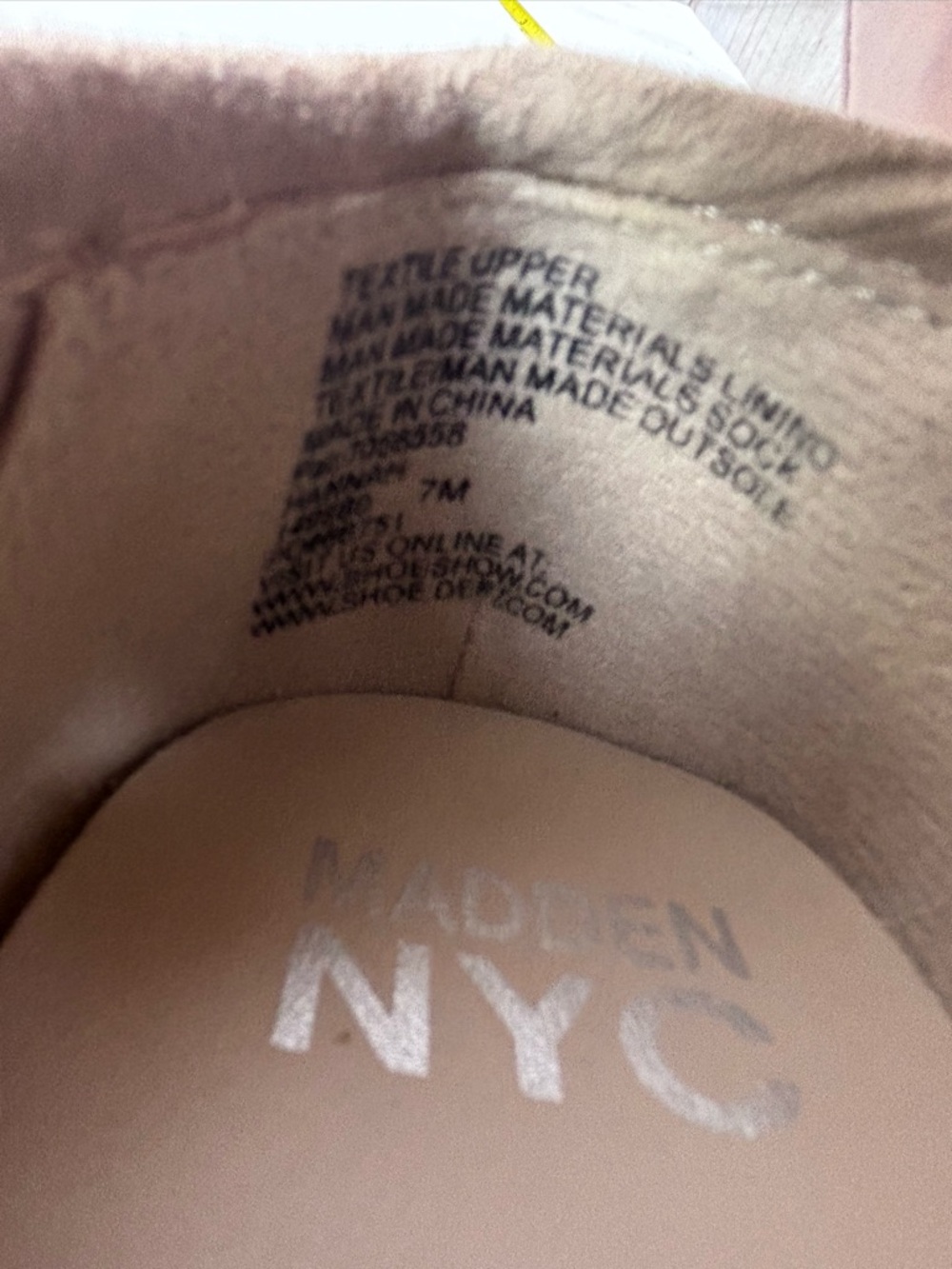 Madden NYC Platform Slip-On Loafer Chain Detail Chunky Sneakers Taupe Size 7 - Picture 13 of 16